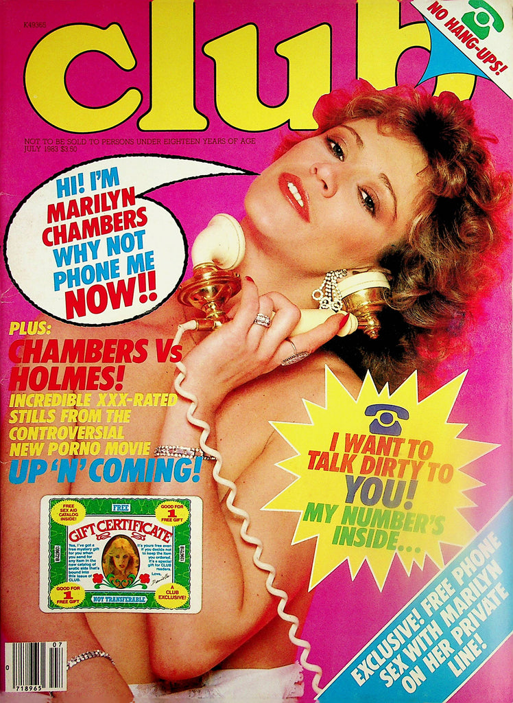 Club Magazine  Marilyn Chambers/ John Holmes  July 1983    020324lm-p2