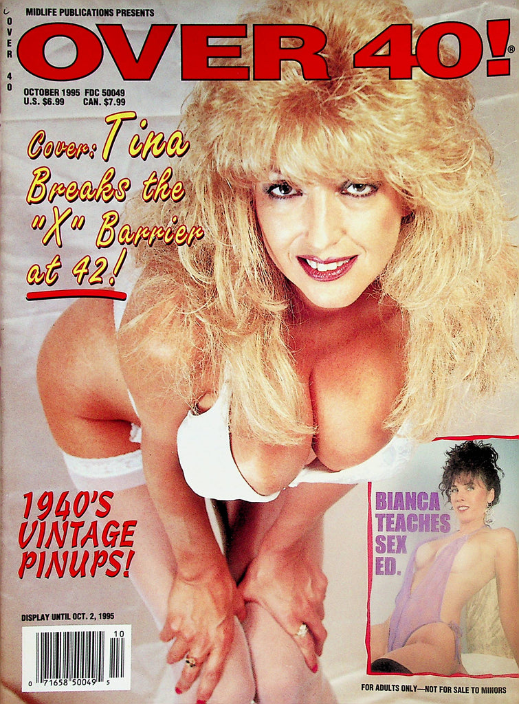 Over 40! Magazine  Covergirl Tina / Bianca Teaches Sex Ed. October 1995   052424lm-p2