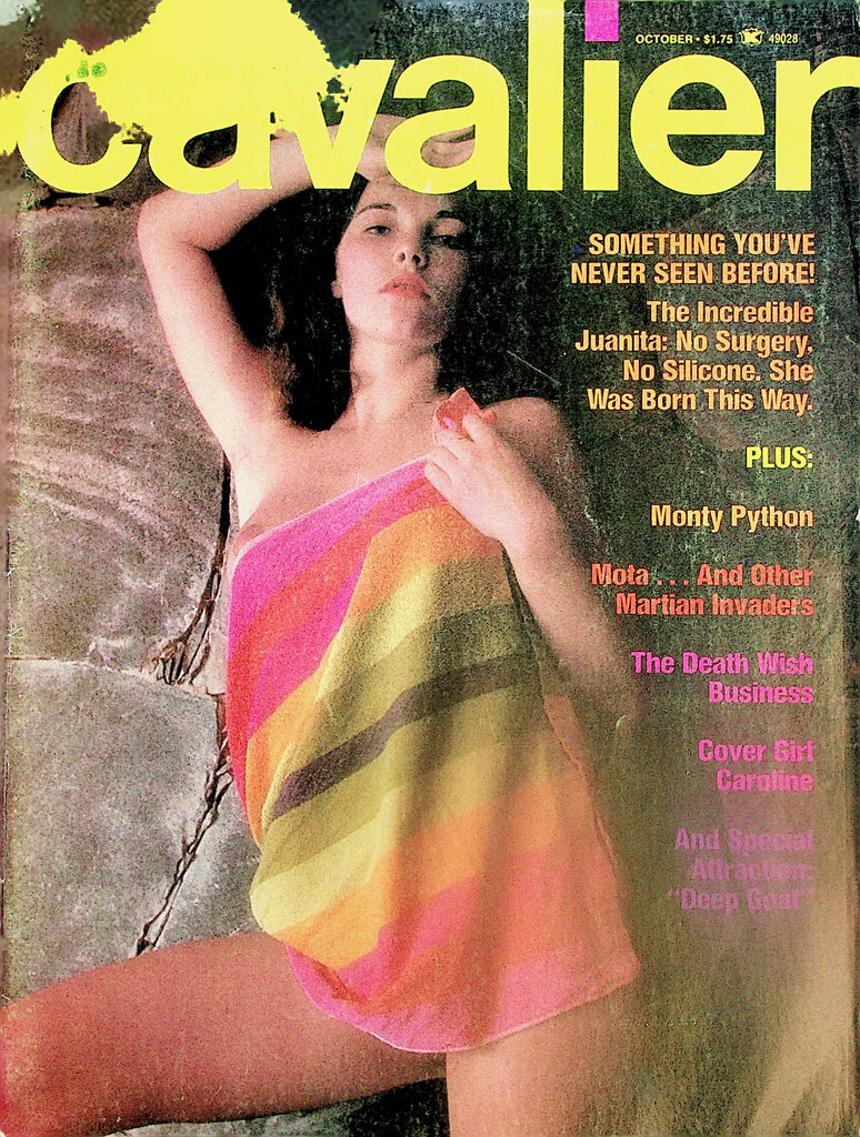 Cavalier Magazine  Covergirl Caroline / The Incredible Juanita  October 1976    071624lm-p