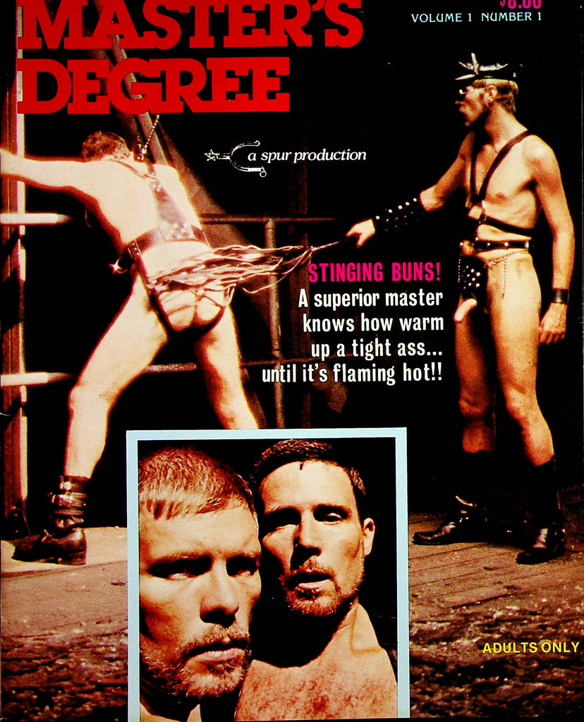 Master's Degree Gay Magazine   Warm Up A Tight Ass  vol.1 #1  1970's  Spur Production    072823lm-p
