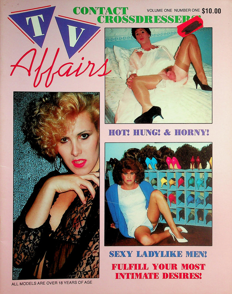 TV Affairs Crossdressers Contact Magazine  Ladylike Men!  Your Most Intimate Desires!  vol.1 #1  1980's   051526lmp