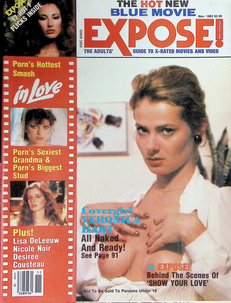 Expose Magazine November 1983 Covergirl Veronica Hart 092826LLP