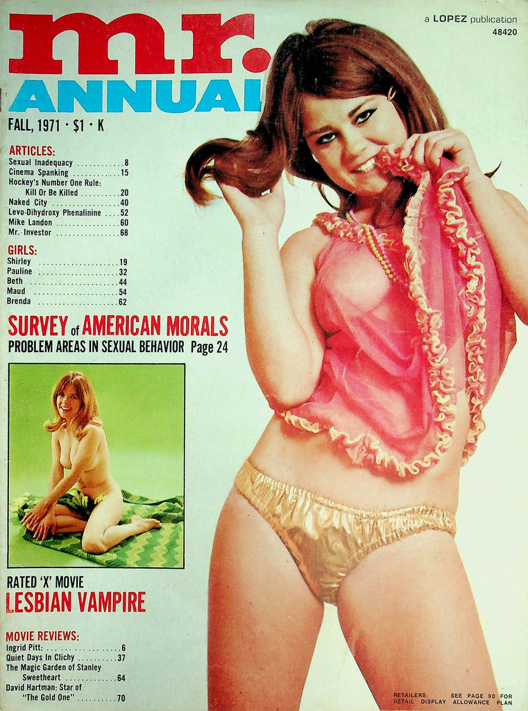 Mr. Annual Magazine  Covergirl Linda  Fall 1971    042126lmp