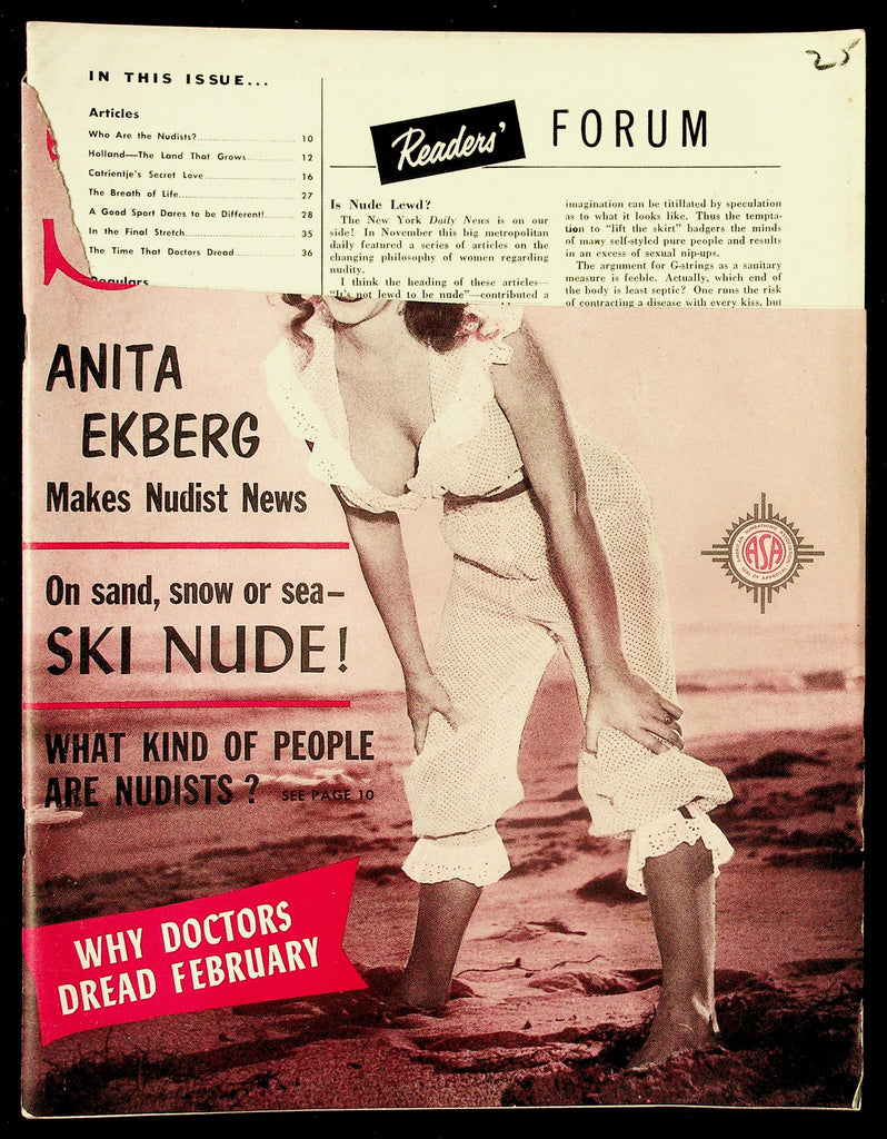 Modern Sunbathing Nudist Magazine V.27, No. 2 Feb. 1957 Who Are The Nudists 082426hrp-109