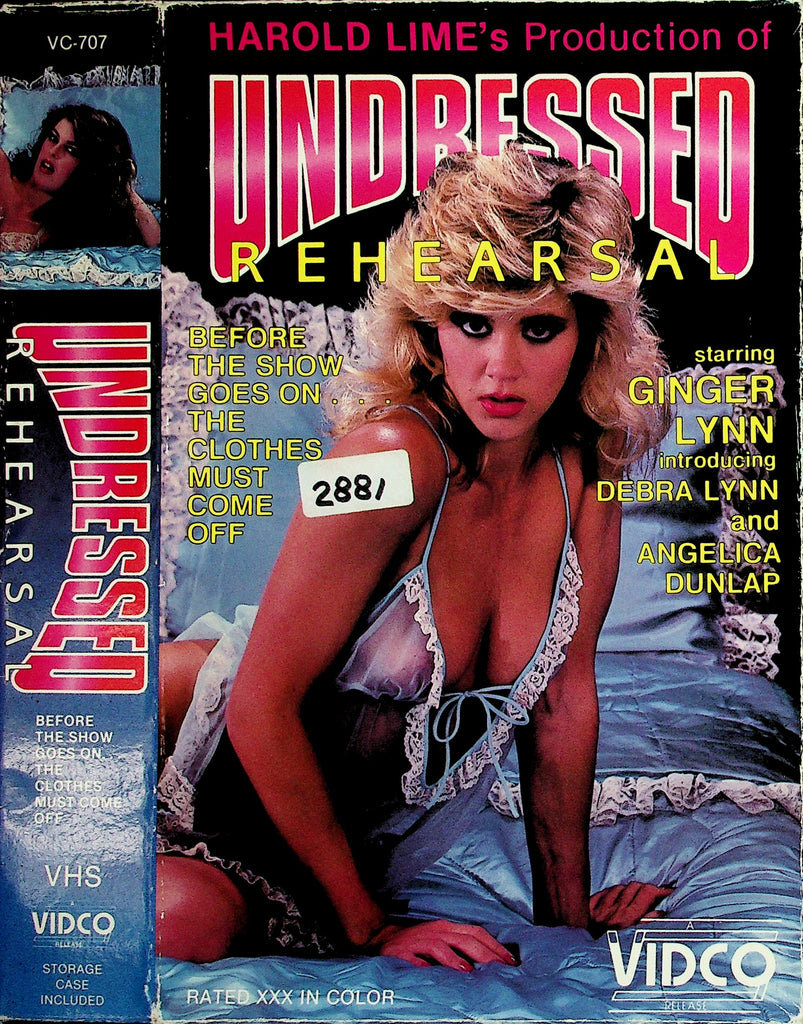 Undressed Rehearsal with Ginger Lynn Debra Lynn Angelica Dunlap Adult VHS Vidco 060926NAVHS2-3