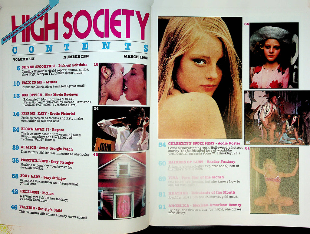 High Society Magazine Jodie Foster Nude / John Holmes March 1982 12092 –  Mr-Magazine