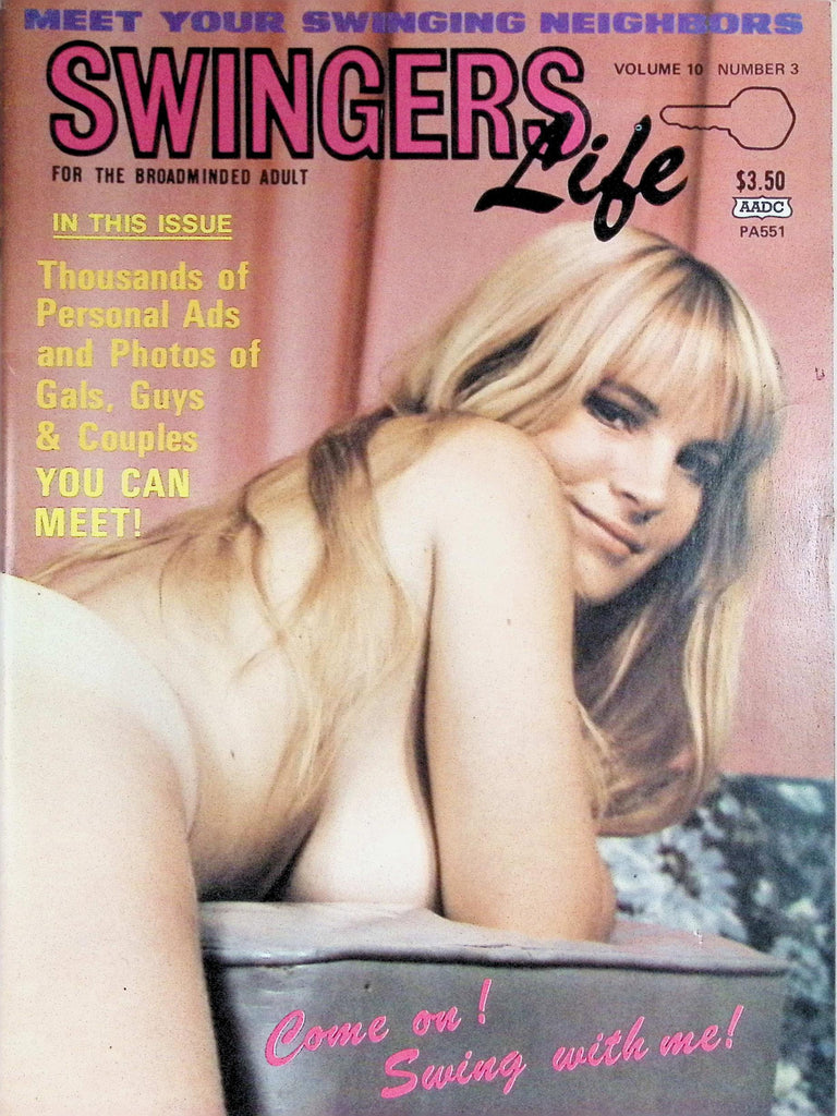 Swingers Life Magazine 1975 Vol 10 #3 Gals Guys Couples you can Meet 091426LLP