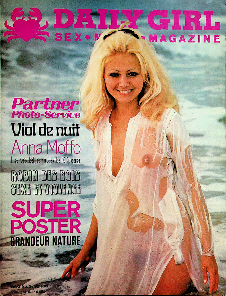Daily Girl French International Magazine   Anna Moffo   vol.3 #2  1980's w/Poster    062823lm-p