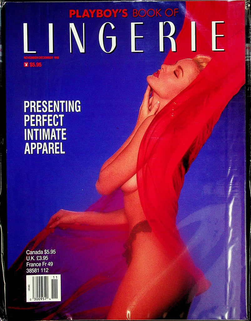 Playboy's Book Of Lingerie Special Edition Magazine Covergirl Christine Cote  November 1992  041125lm-p