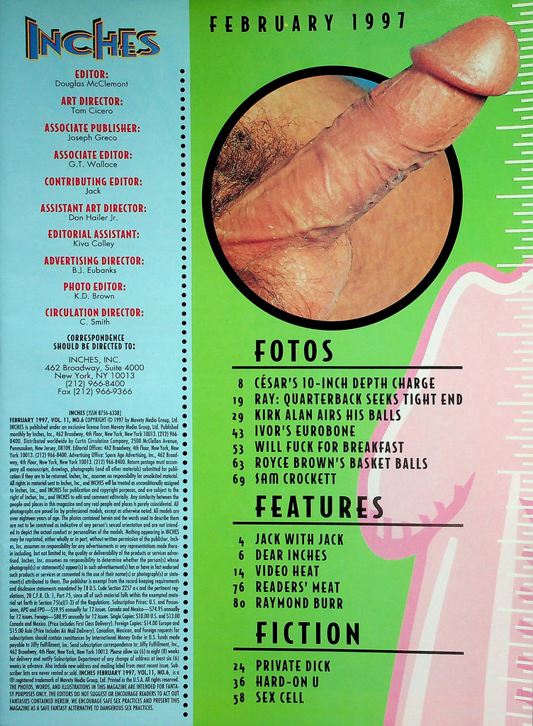 Inches Gay Magazine  Ivor's Eurobone   February 1997     043026lmp