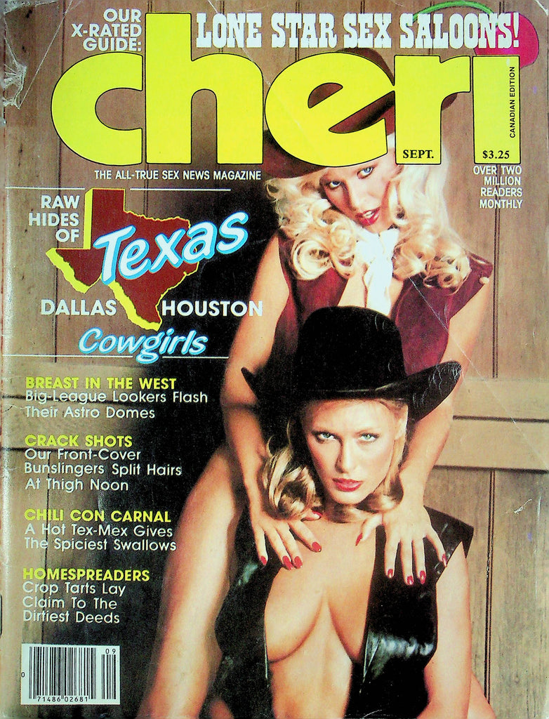 Cheri Magazine Dalls Houston Cowgirls September 1982 112924RP