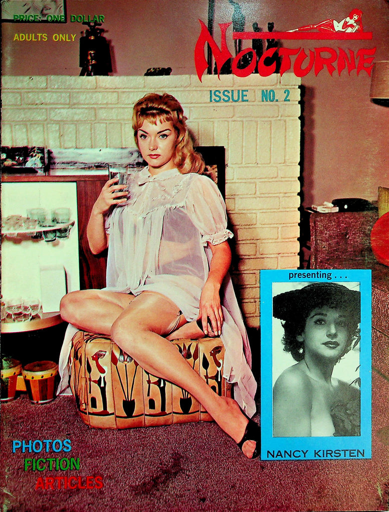 Nocturine Magazine  Beautiful Breasted Women Presenting Nancy Kirsten  #2 1962    061626lmp-GSC