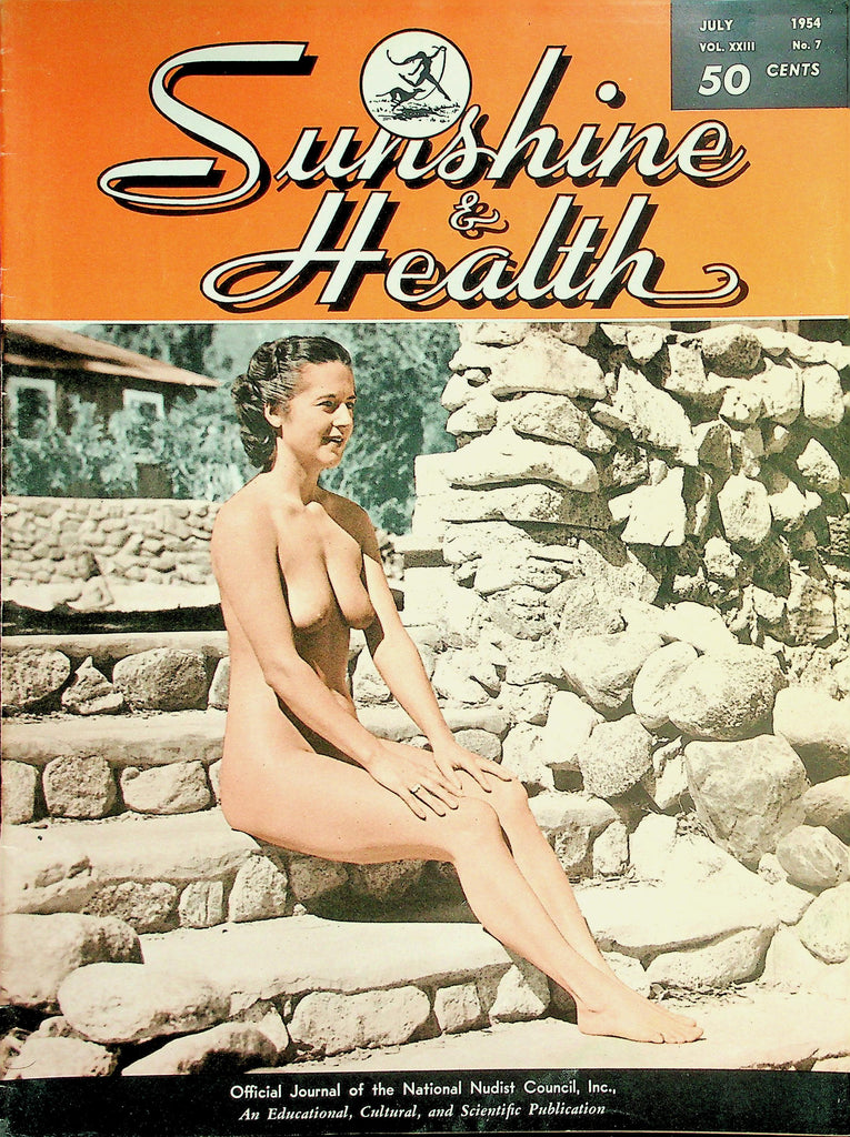 Sunshine & Health Nudist Magazine  Sushine Gardens  July 1954     040826lmp