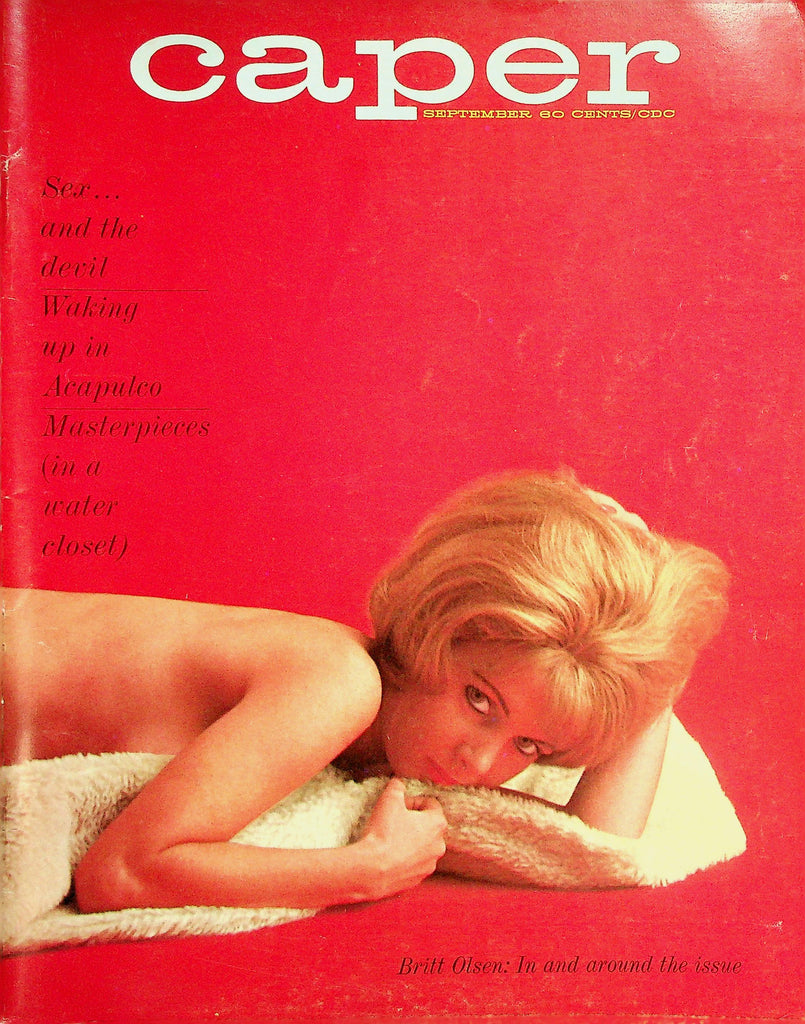 Caper Magazine  Covergirl Britt Olsen / Sex And The Devil  September 1965   040326lmp