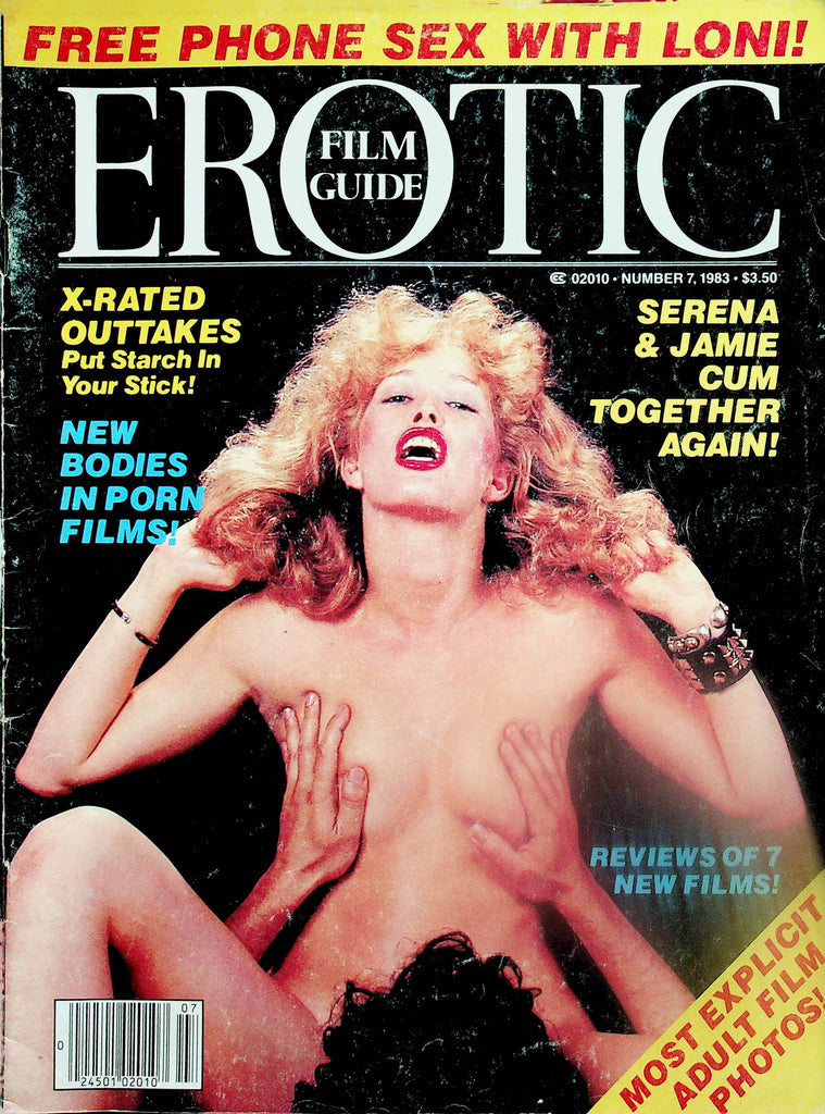 Erotic Film Guide Magazine  Covergirl Serena / Annie Sprinkle & More!  #7 1983    091325lm-p