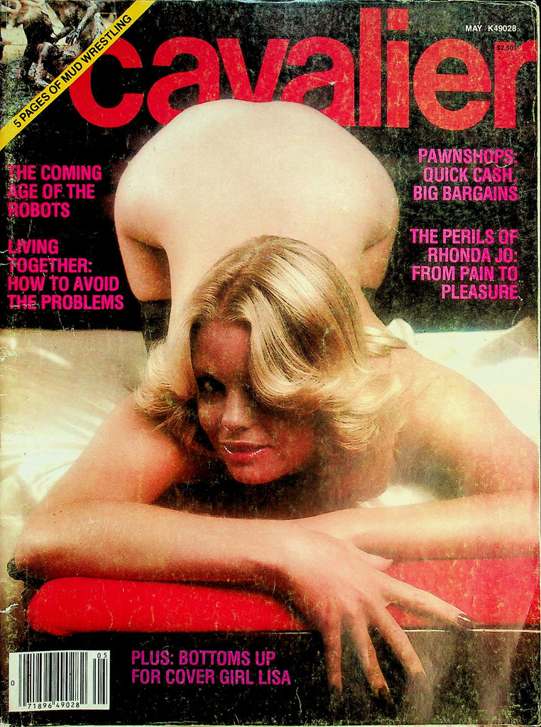 Cavalier Magazine   Bottoms Up For Cover Girl Lisa /  Nude Mud Wrestling  May 1980       022526lmp