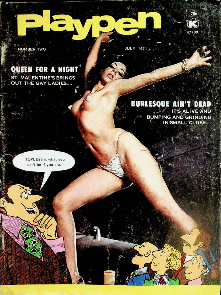 Playpen Vintage Magazine  Burlesque Ain't Dead   July 1971   081925lm-p