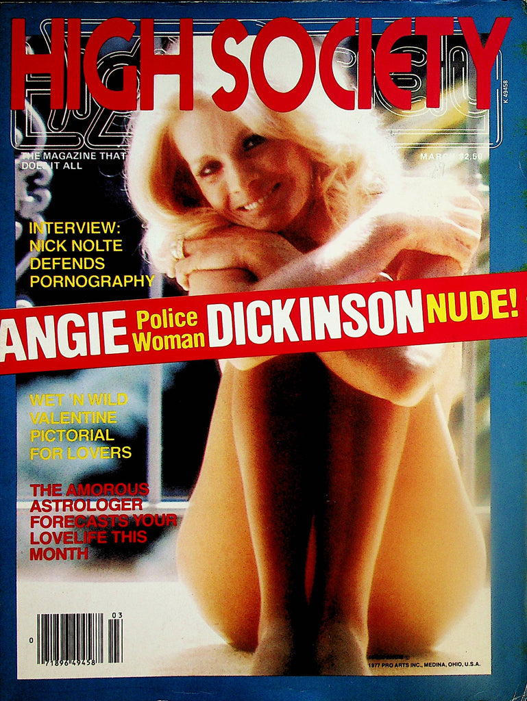 High Society Magazine  Angie Dickinson Nude! / Nick Nolte Interview  March 1979  012025lm-p