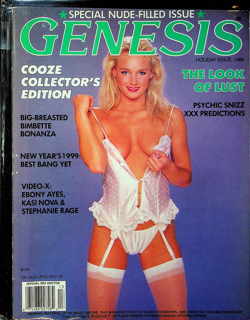 Genesis Magazine Ebony Ayes & Kasi Nova Holiday 1989 101323RP