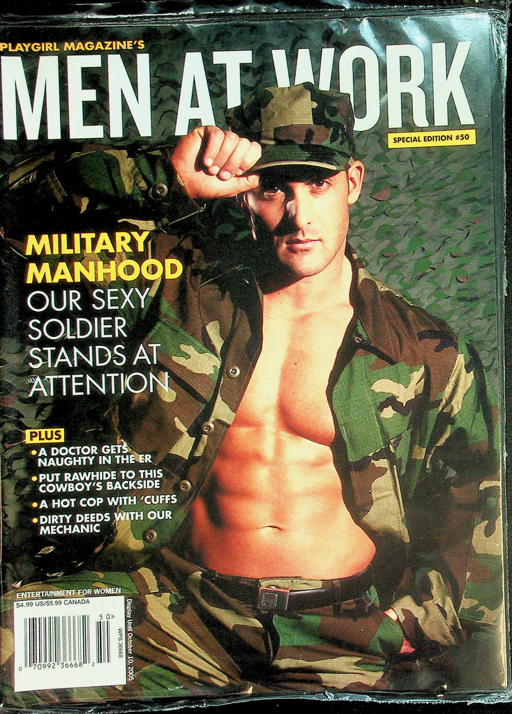 Playgirl Magazine's Men At Work    Military Manhood  #50  2005  new/sealed   050326lmp