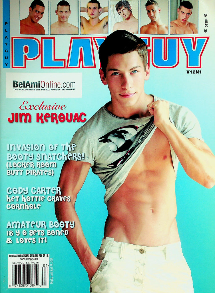 Playguy Gay Magazine  BelAmi Exclusive Cover Guy Jim Kerouac  vol.12 #1  2012     032226lmp