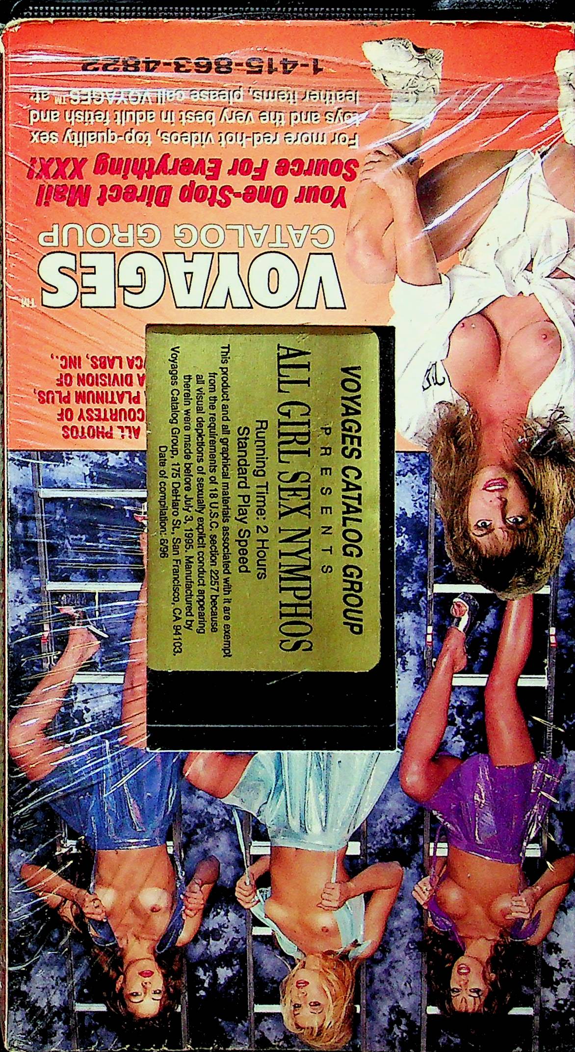 Adult VHS Movie All Girl Sex Nymphos By Voyages Catalog Group 1990s 08 image