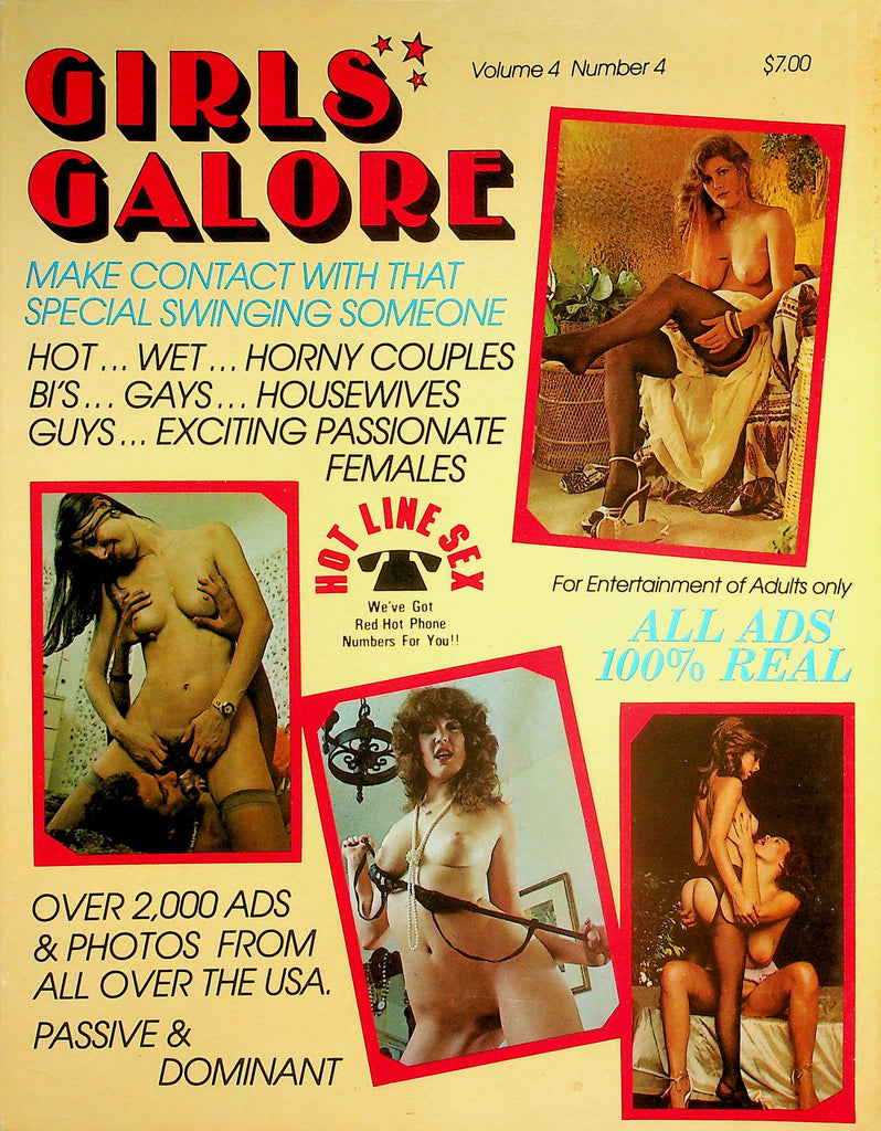 Girls Galore Contact Magazine  Gals, Guys, Horny Couples, Bi's, Gays & More!  vol.4 #4  1980's  051526lmp