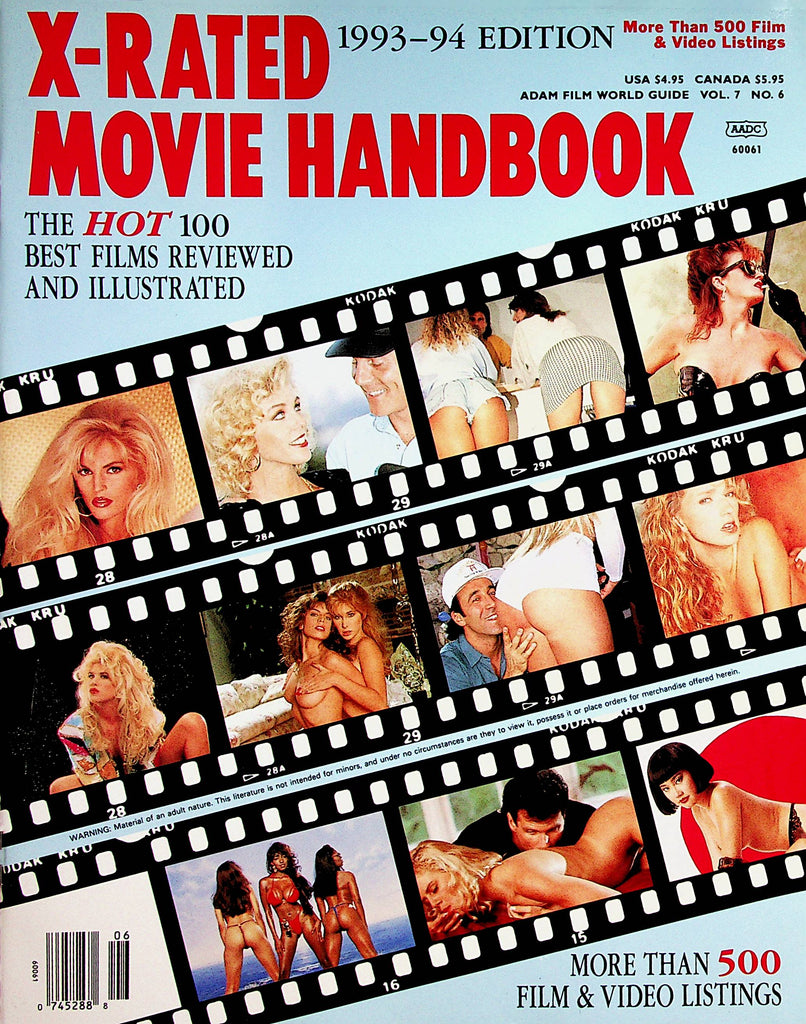 X-Rated Movie Handbook Magazine Tiffany Mynx / Ashlyn Gere and More!  1993 - 1994 Edition    052423lm-p2