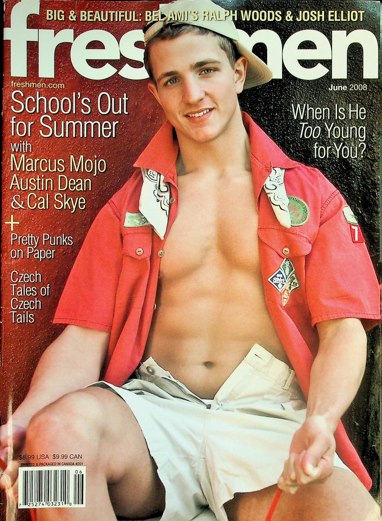 Freshmen Gay Magazine  Cover Guy Marcus Mojo June 2008  032226lmp