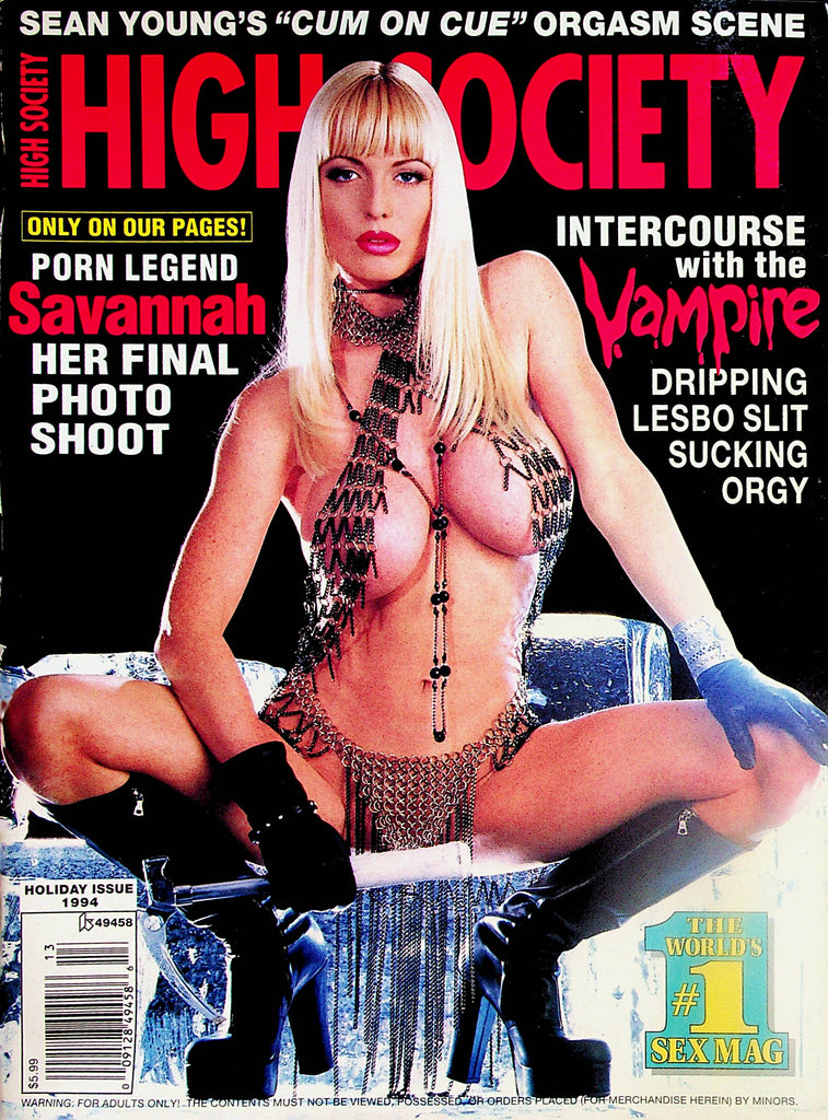 High Society Magazine  Porn Legend Savannah / Intercourse With The Vampire  Holiday Issue 1994   091223lm-p