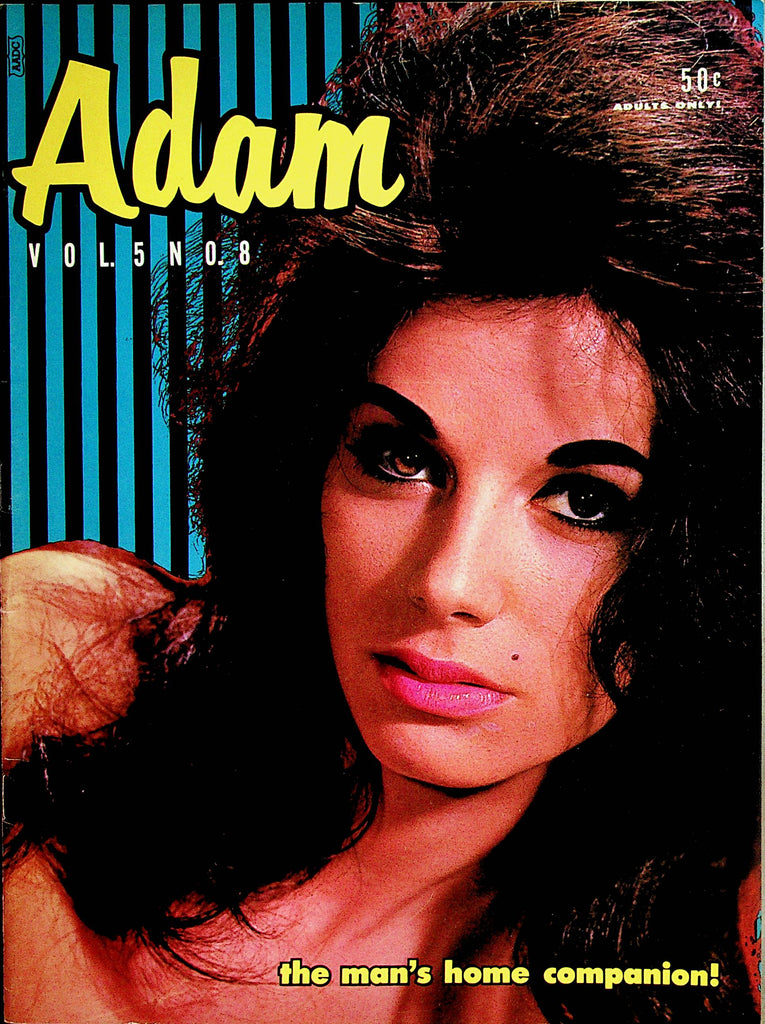 Adam  Magazine   Covergirl  Eve Bello  w/cf  vol.5 #8  1961    061924lm-p2