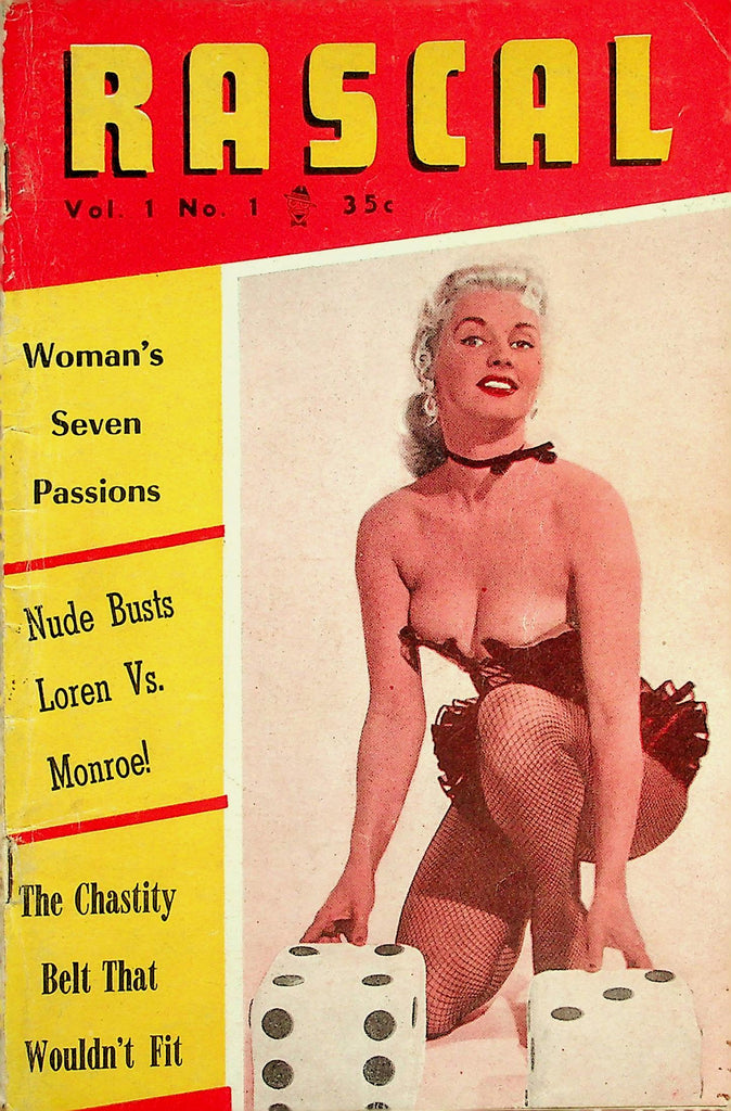 Rascal Vintage Digest Magazine  Nude Busts Sophia Loren  vs. Marilyn Monroe  vol.1 #1  1950's   092926lmp-GSC