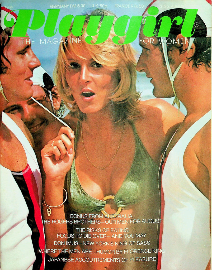 Playgirl Magazine   The Rogers Brothers-Our Men Of August   w/cf   August 1975   030626lmp