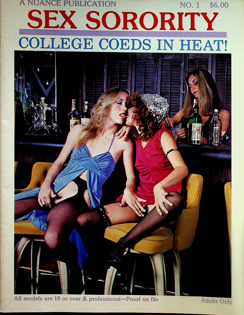 Sex Sorority Lesbian Magazine College Coeds In Heat! #1 1980 Nuance Pu –  Mr-Magazine