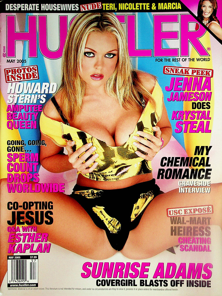 Hustler Magazine  Covergirl Sunrise Adams / Jenna Jameson & Krystal Steal  May 2005    110523lm-p