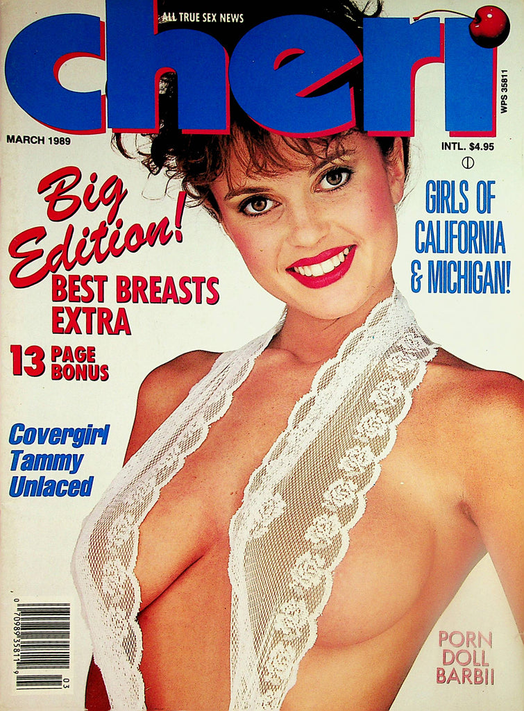 Cheri Magazine  Covergirl Tammy / Porn Doll Barbii  March 1989     111823lm-p