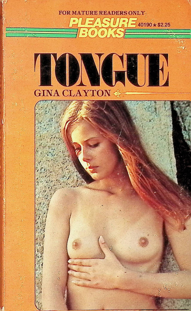 Tongue by Gina Clayton 1977 40190 Pleasure Books Adult Erotic Paperback Novel-060524AMP