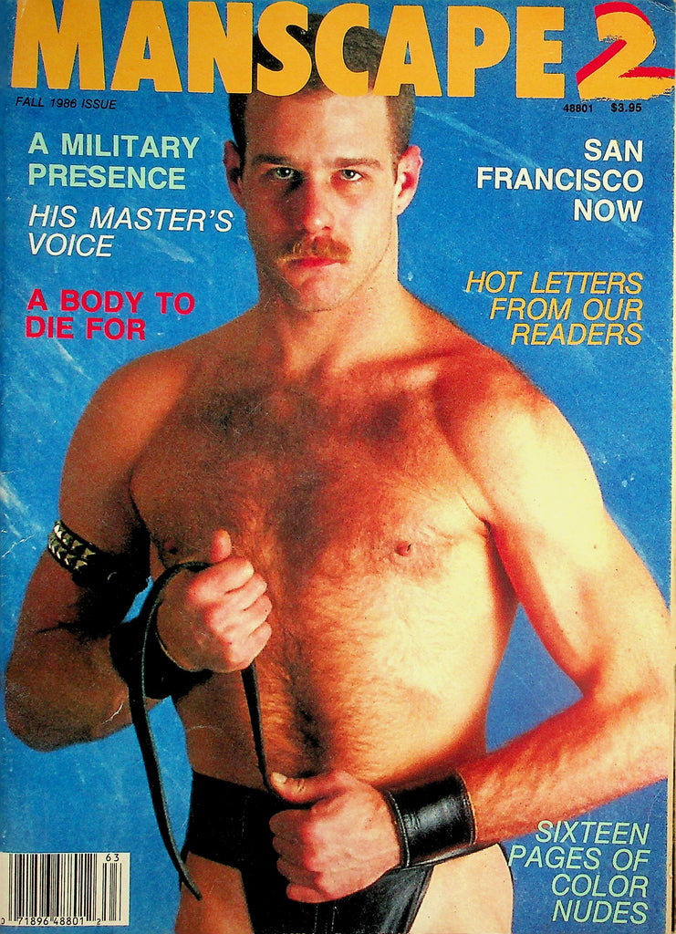 Manscape 2 Gay Magazine    Cover Guy Mike Cain  Fall 1986    062726lmp-GSC
