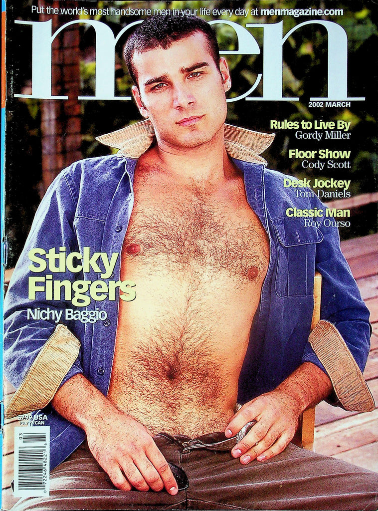 Men Gay Magazine Ft. Nichy Baggio, Gordy Miller & Cody Scott March 2002 101325RP-