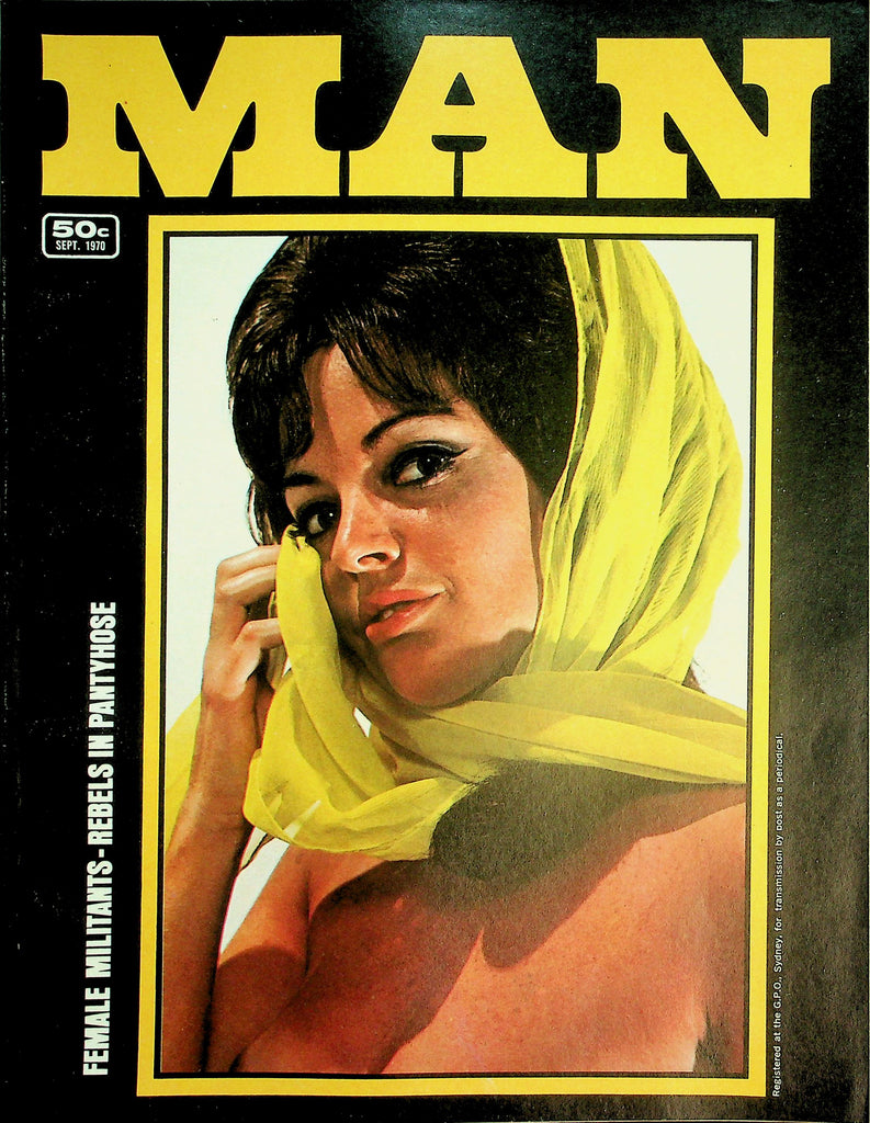 Man Magazine  Rebels In Pantyhose / Girl Of The Month Stella  September 1970   011926lmp