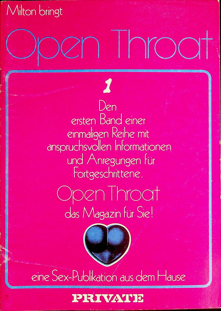 Open Throat International Digest  To Suck Or Not To Suck  #1  1970's    100226lmp-GSC