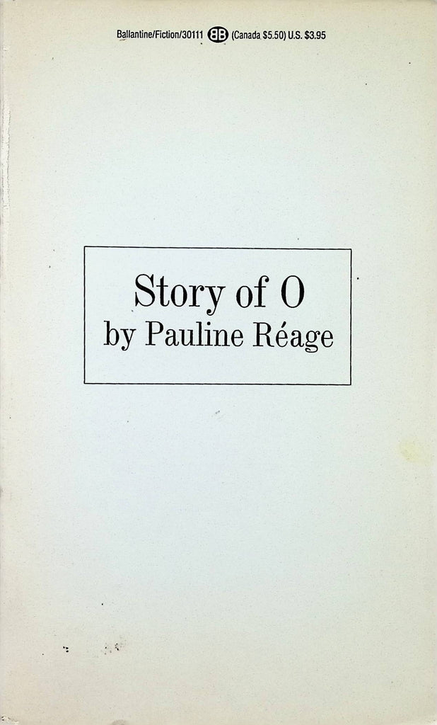 Story of O by Pauline Reage 1988 Reprinting Adult Erotic Paperback Novel-070124AMP