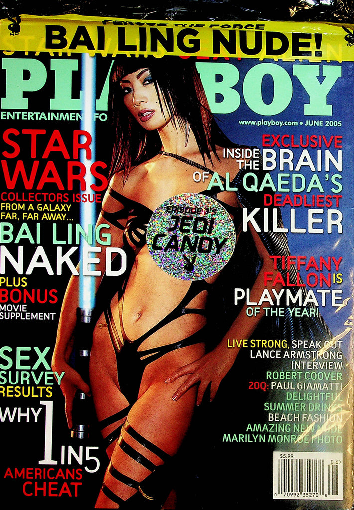 Playboy Magazine Bai Ling Naked/ Tiffany Fallon Playmate Of The Years/ Star Wars Collector Issue  June 2005  New    082823lm-p