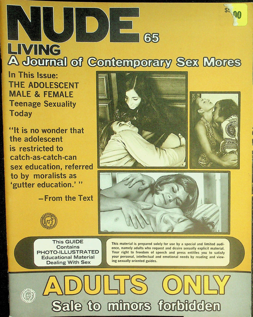 Nude Living Journal Of Contempory Sex Mores Magazine Sexuality Today  #65 1972   090126lmp-GSC
