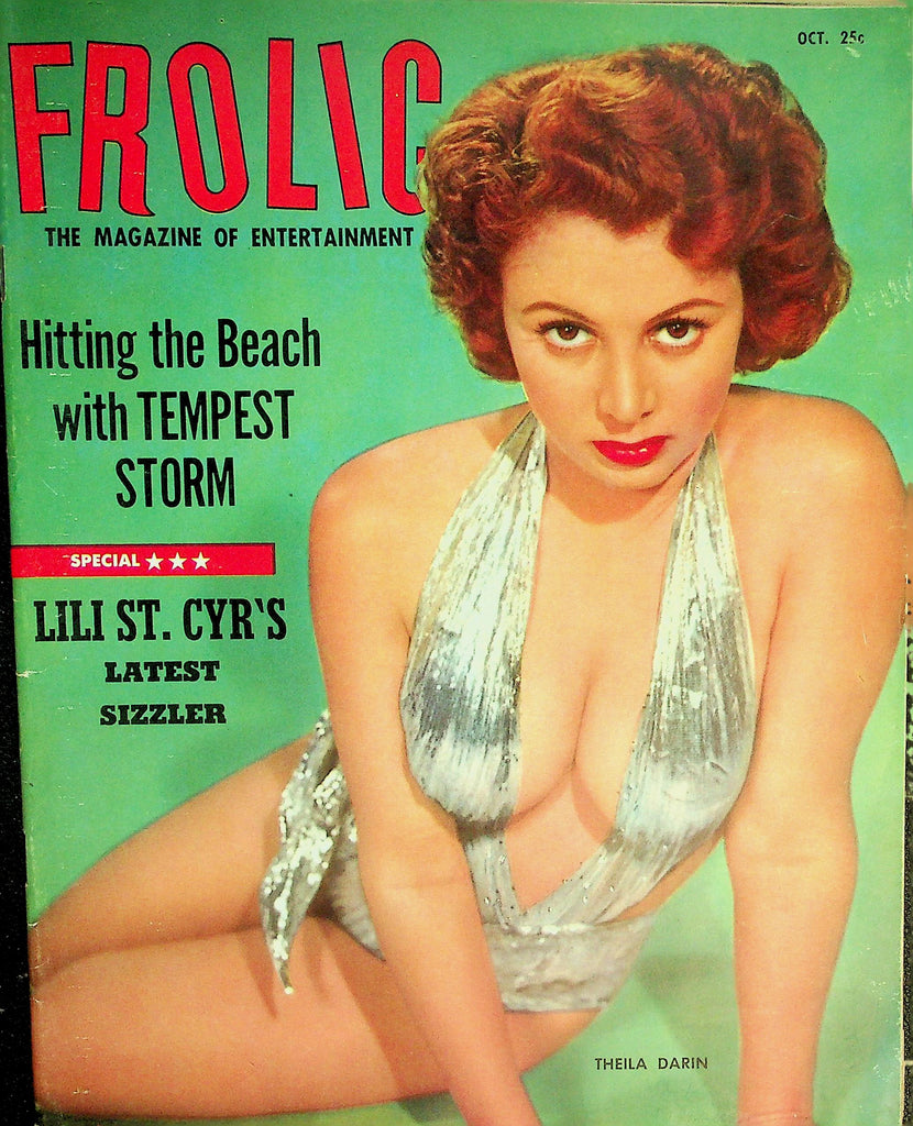 Frolic Magazine  Covergirl Theila Darin / Tempest Storm, Lili St. Cyr  and More!  October 1954    090126lmp2-GSC