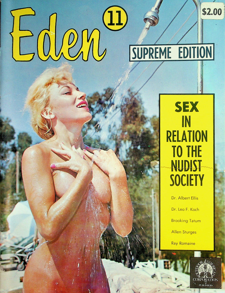 Eden Supreme Edition Nudist Magazine  Covergirl Tammy / Sex In Relation To The Nudist Society #11  1962   071026lmp-GSC