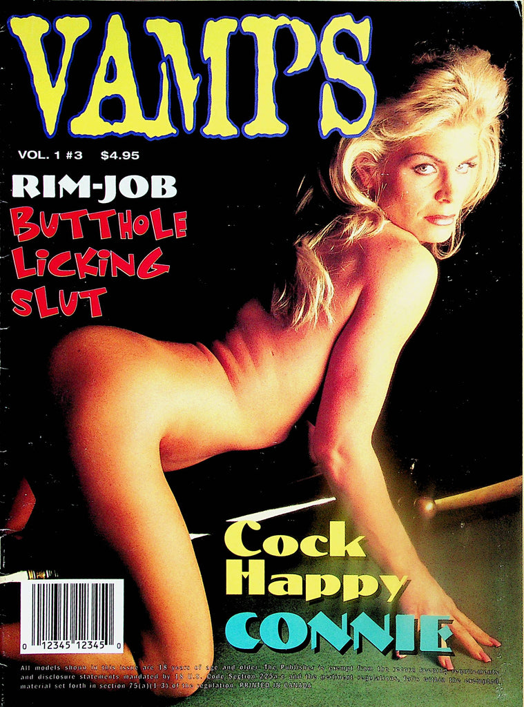 Vamps Magazine  Cock Happy Connie  vol.1 #3 1990's    092324lm-p