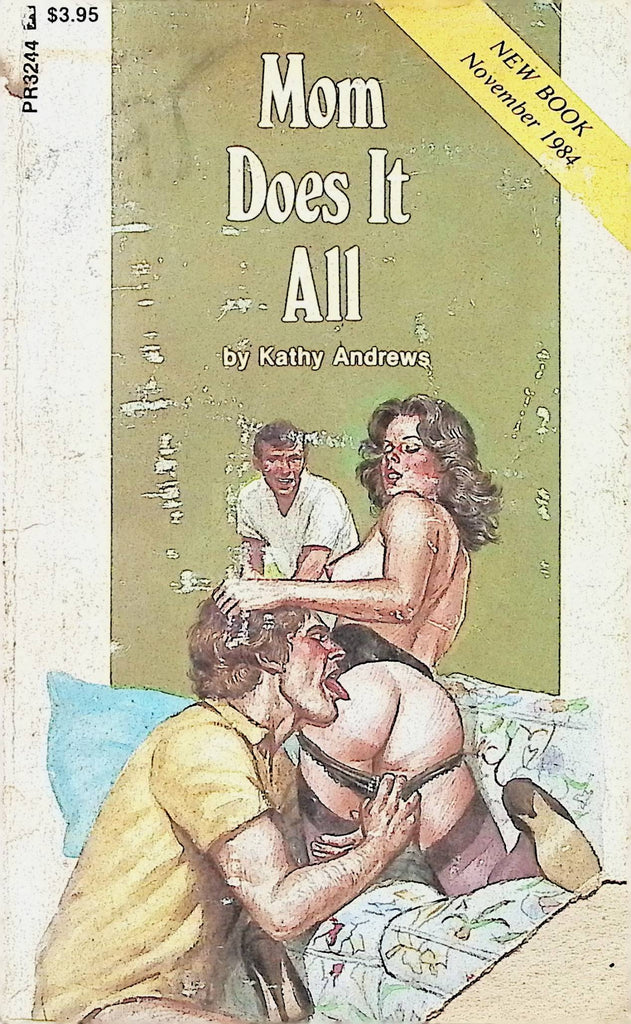 Mom Does it All by Kathy Andrews PR3244 November 1984 Greenleaf Classics Adult Erotic Paperback Novel-060424AMP