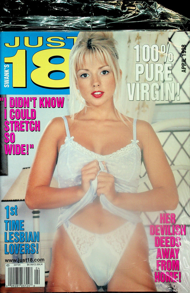 Just 18 Magazine  100% Pure Virgin!  April 1998  New/Sealed     112625lmp