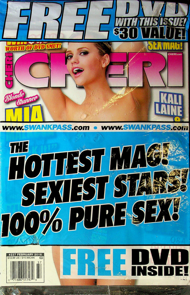 Cheri Magazine Ft. Mia Malkova & Kali Laine February 2016 No.237 Sealed W/DVD 091025RP-